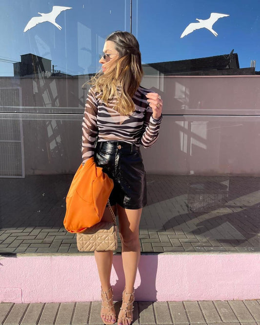 Short Couro Lorena
